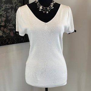 White House Black Market Stretch knit short sleeve